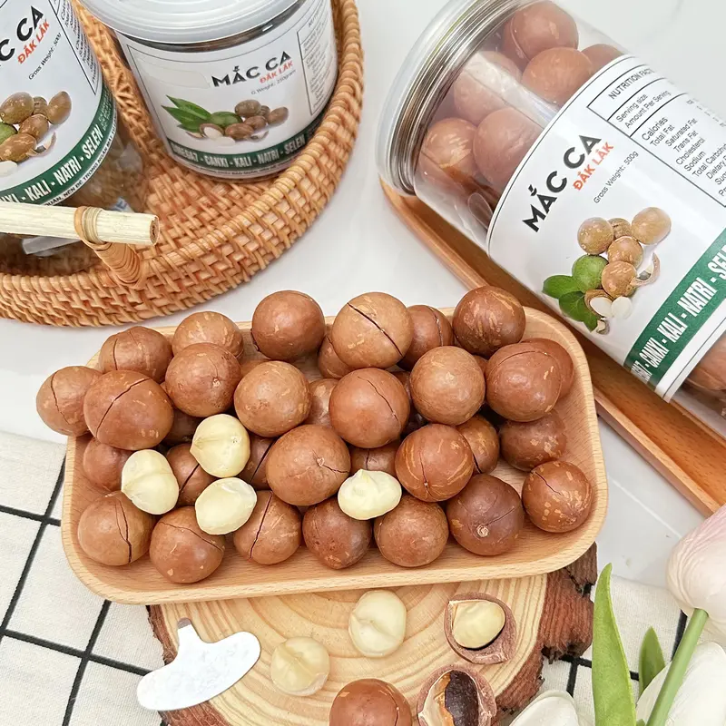 500GRAM HẠT MACCA ĐĂKLĂK SIZE TRUNG - ĐƯỜNG KÍNH 2.3CM ĐẾN 2.8CM - HẠT MACCA SẤY LẠNH TÁCH VỎ ĂN LIỀN 0