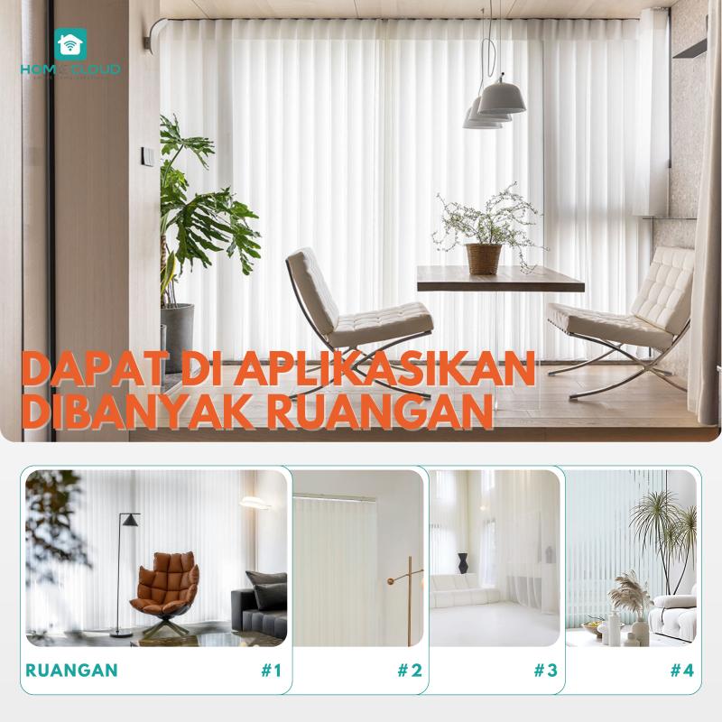 TIRAI CUSTOM - Dream Blinds otomatis Phantom Blinds Tirai Vertikal - Tirai Gulung - Gorden Kantor Gorden Blinds 3