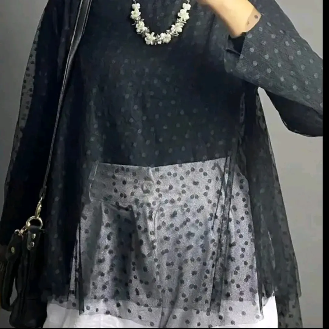 Valerie Outer by STAR 09 STORE Tunik Kebaya Tile Dot masa kini