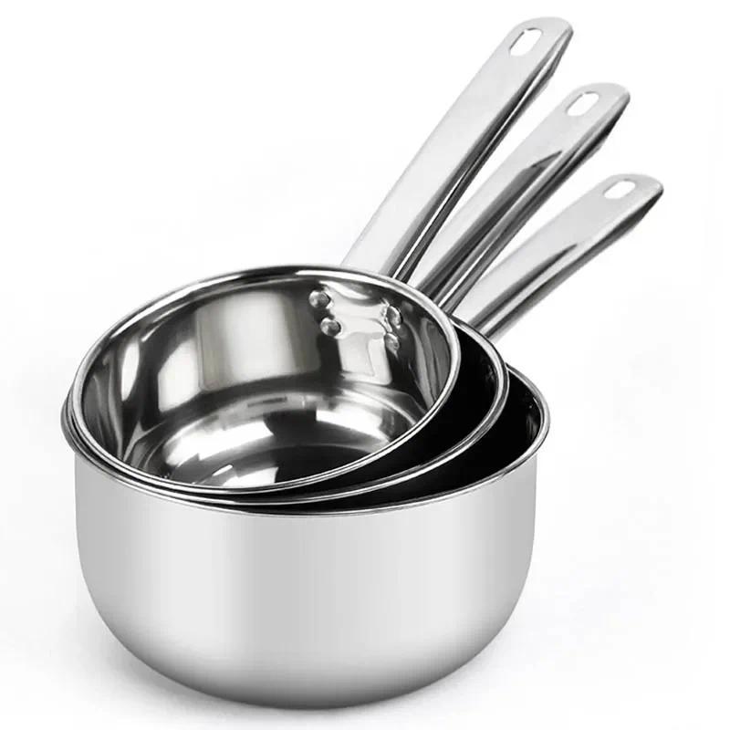 Product Introduction of Stainless Steel Non-stick Pan Noodle Pot Kitchen Accessories Milk Pot Aluminum Pot Tableware Pan Home Cooking Tools Cookware pot 17
