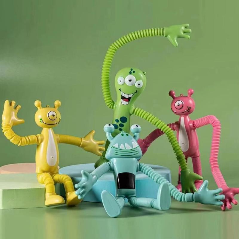 Telescopic Tube Robot Toy - Educational DIY Kit with Suction Cups ...