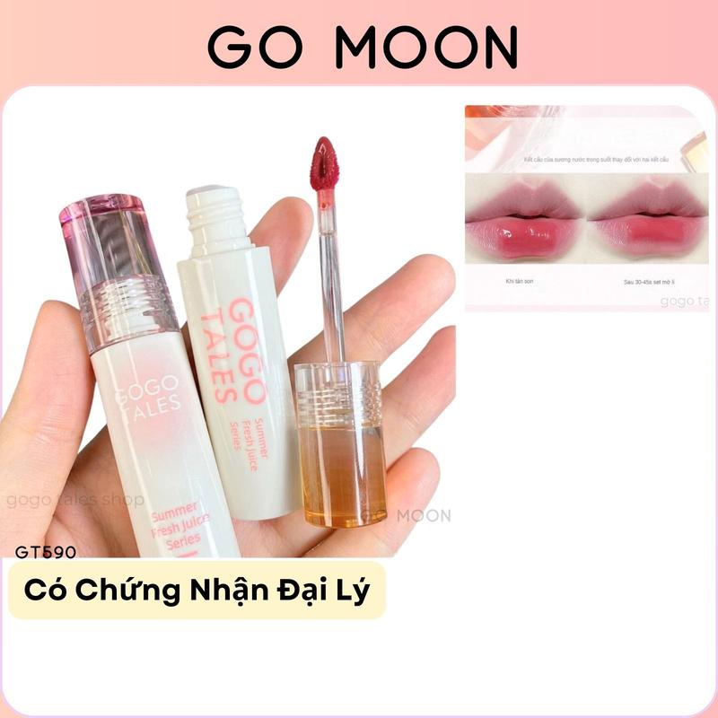 Son tint nhung GOGO TALES GT590 mịn lì không khô môi son môi gogotales Summer Fresh Juice Series mlbb lâu trôi 2.7 gam Cosmetic Mỹ Phẩm Son Kem Trang Điểm Women Nữ