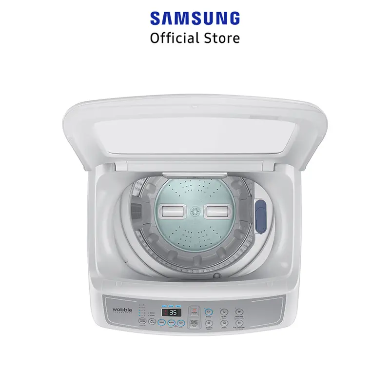 Samsung Mesin Cuci 9kg WA90 Top Load dengan Wobble Technology - WA90H4200SG/SE 4