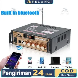 300W+300W Digital Hifi Bluetooth Stereo Audio Amplifier Fm Radio Usb BT-198E Amplifier Karaoke Bluetooth Power Amplifier Wireless
