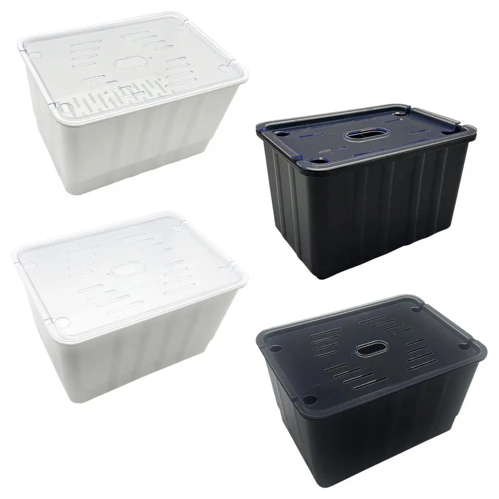 Turtle Habitat, Turtle Breeding Tank, Ventilation Feeding Hatching Container, Turtle Aquarium for Hatchling Chameleon