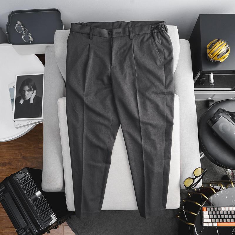 [ Bigsizemen 80- 130 kg] Bigmen Quần tây bigsize nam lưng thun trơn form Hàn Quốc <130kg