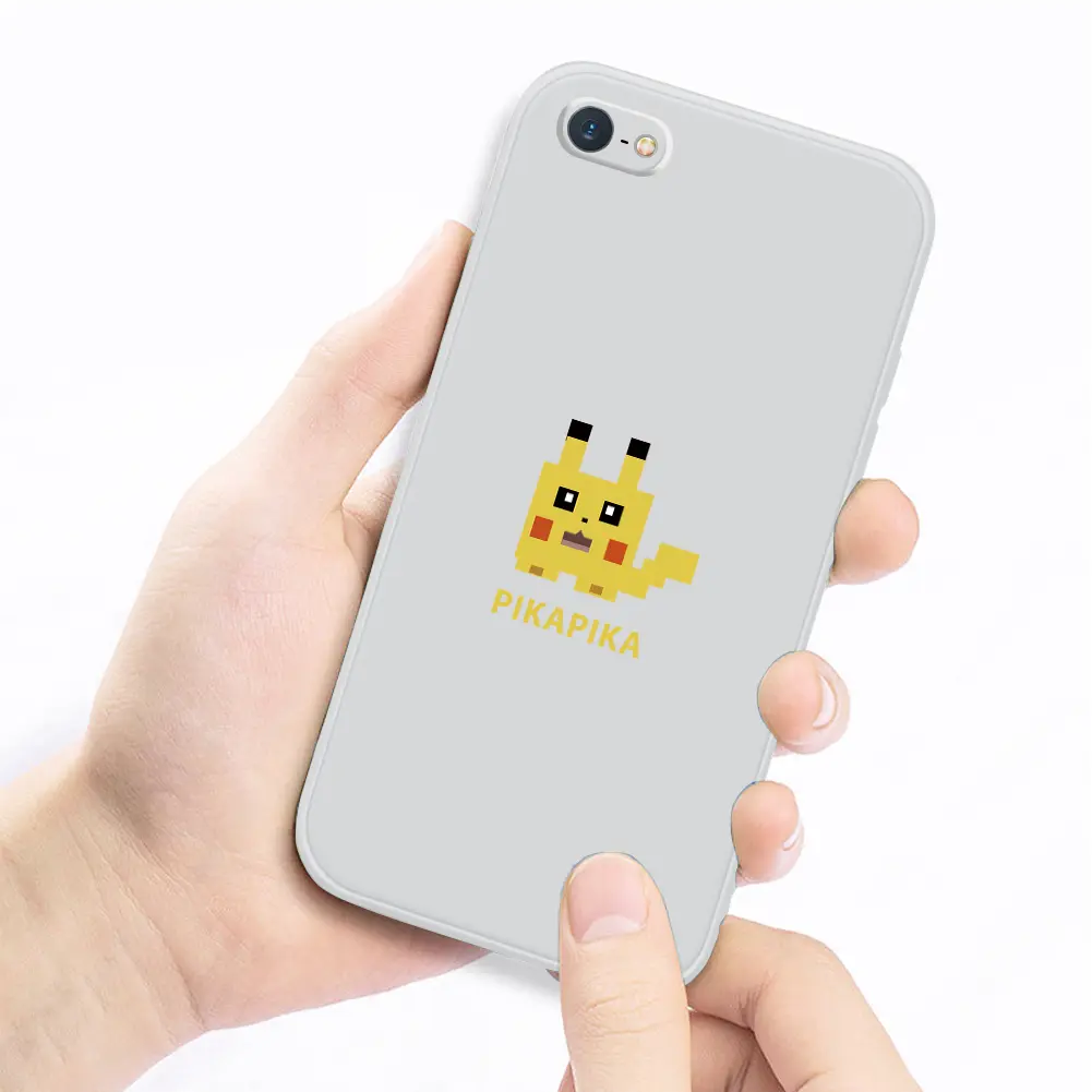 Vỏ điện thoại silicon cho iPhone 5 5S SE, vỏ mềm chống rơi, Pokemon Pikachu