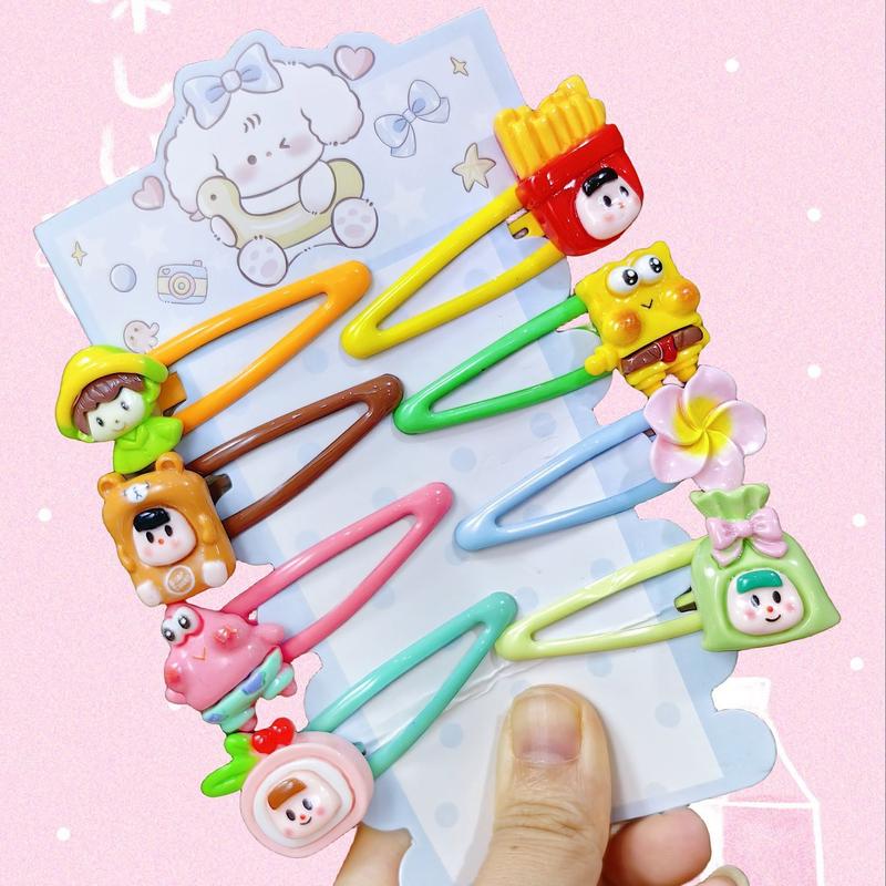 Kẹp BB, Phong Cách Cổ Điển, Đế Giữa Lỗ Chéo Giọt Dầu, Màu Pastel, Kẹp Giọt Nước, Kẹp Tách, Kẹp Tóc Trẻ Em Tự Làm, Kẹp Tóc cài đi biển 3