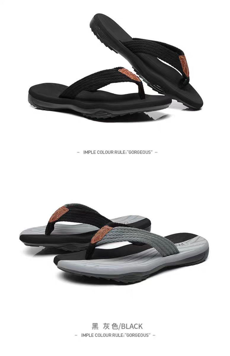 Product Introduction of Dép Xỏ Ngón Mùa Hè Cho Nam, Có Thể Đeo Ngoài Trời, Chống Trượt, Độ Đàn Hồi Cao, Đế Mềm, Sọc, Phong Cách Người Nổi Tiếng Trên Internet, Chống Mài Mòn, Thích Hợp Cho Các Cặp Đôi, Hàng Mới Về Năm 2024 17