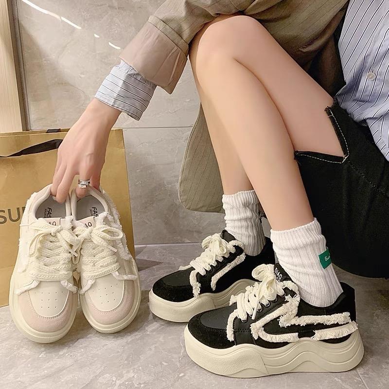 Giày nữ thể thao phối rách siêu đẹp cá tính POLO