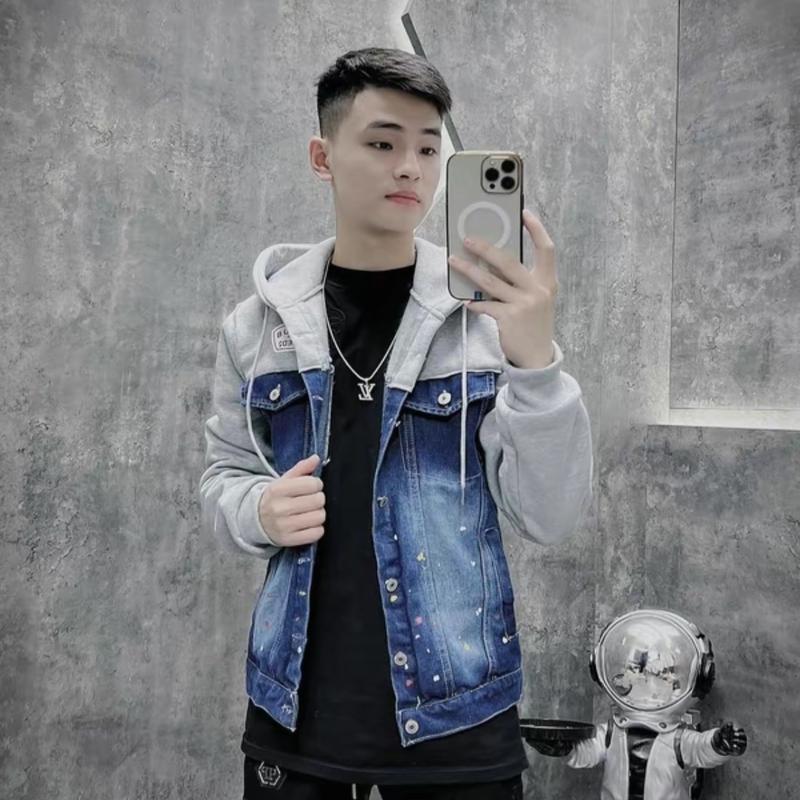 Áo Khoác Nỉ Bò D2 Có Mũ Boy Phố cho Nam - Thời trang nam - Hoodie, Menswear Jacket