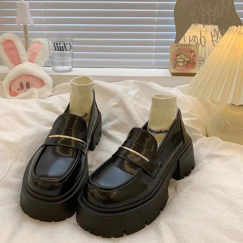  Giày đốc nữ da cao cấp độn đế 5cm MiMi Shoes 