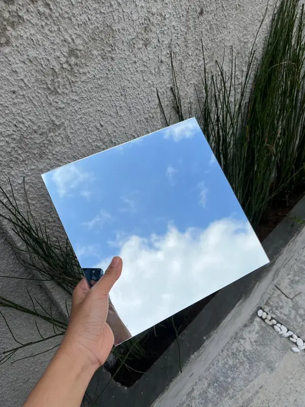 Kaca Cermin Aesthetic (PAKET HEMAT ISI 15 PCS) Ukuran 20CM X 20CM Tebal 2MM / Kaca Cermin Rectangular ASLI KACA 100% dapat disesuaikan vertikal 2