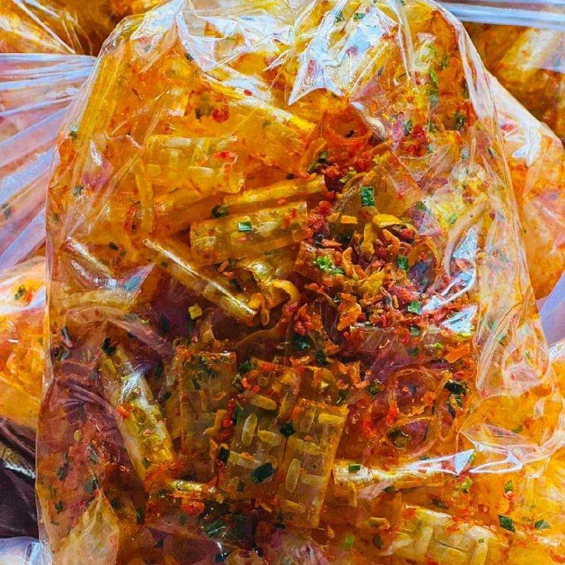 bánh tráng hành tôm pho. bánh tráng quấn. bánh tráng hành. bánh tráng trộn 0