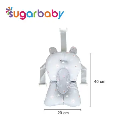 Sugarbaby Ultrasoft Baby Bath Pillow / Bantal Mandi Bayi / Alas Mandi Bathtub / Jaring Mandi / Bantal Bathtub / Pillow Bathtub Blue Grey Pink 4