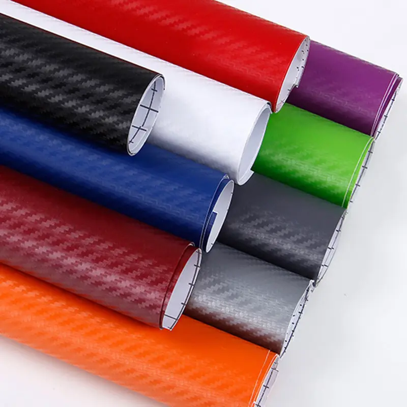 Bọc Sợi CARBON, Kích Thước 4 "x50", 10x127cm, Kết Cấu 3D, Decal Can Vinyl, Tấm Nhãn Dán Ô Tô, Tùy Chọn Màu Sắc, # 268787 8