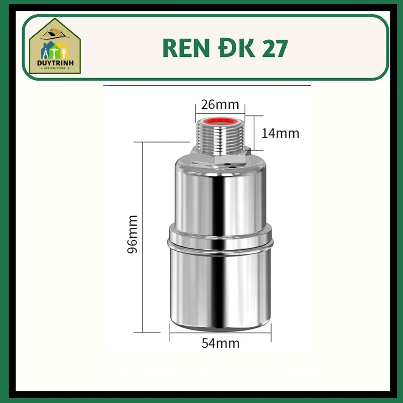 [Giá rẻ]Phao Chống Tràn Tự Động Inoc 304 Cao Cấp Đường Cấp Phi 21 4