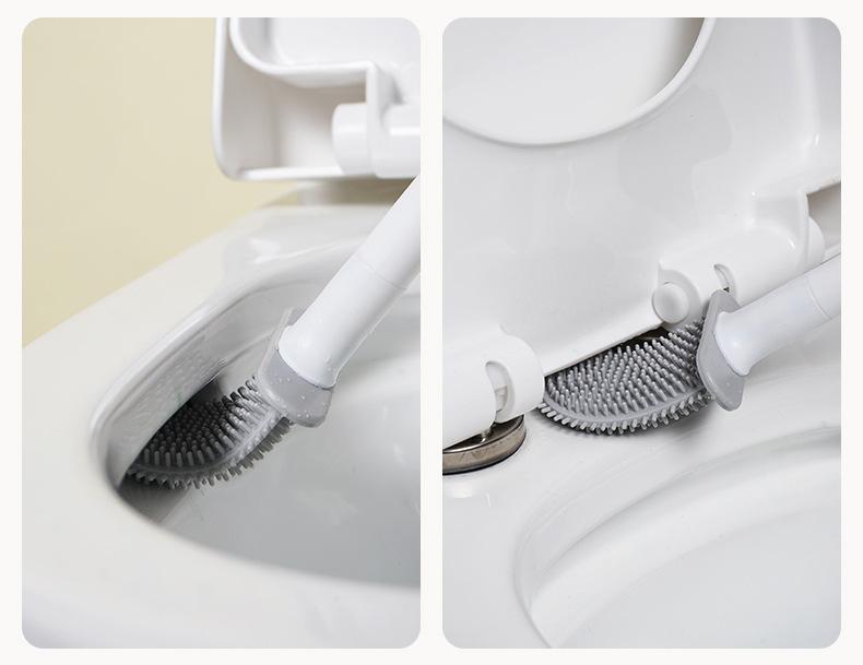 Product Introduction of Bàn Chải Nhà Vệ Sinh Gắn Tường, Bàn Chải Silicon Đầu Phẳng, Chất Tẩy Rửa Nhà Vệ Sinh, Bộ Bàn Chải Làm Sạch Nhà Vệ Sinh, Phòng Tắm 12