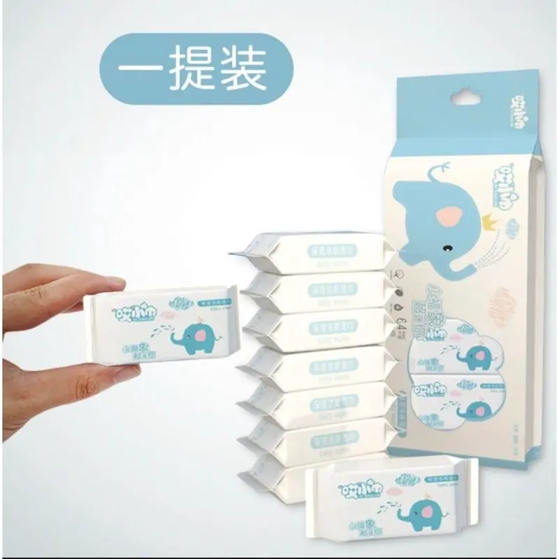 1 Bịch Khăn Ướt Mini Hoạ Tiết Dễ Thương ( Có 8 Gói Nhỏ Mỗi Bịch ) H256 5