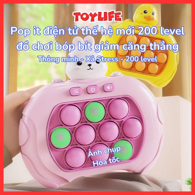 Pop it điện tử thế hệ mới 999 level đồ chơi bóp bít giảm căng thẳng trò chơi trí tuệ cho bé TOYLIFE