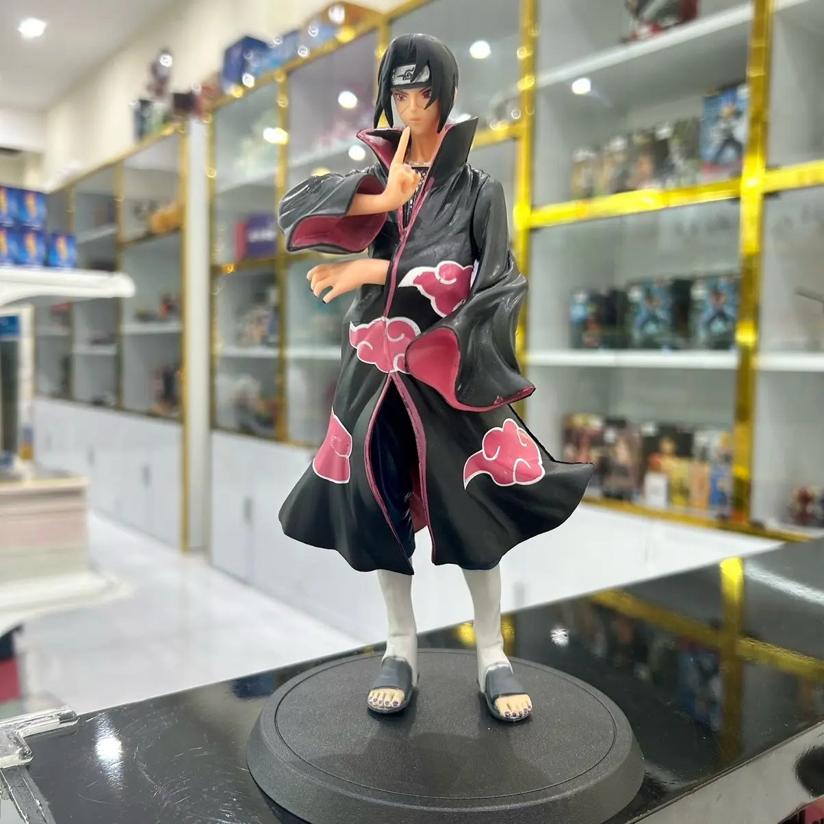 Mô hình Itachi thành viên Akatsuki có đế mica, naruto toy, đồ chơi