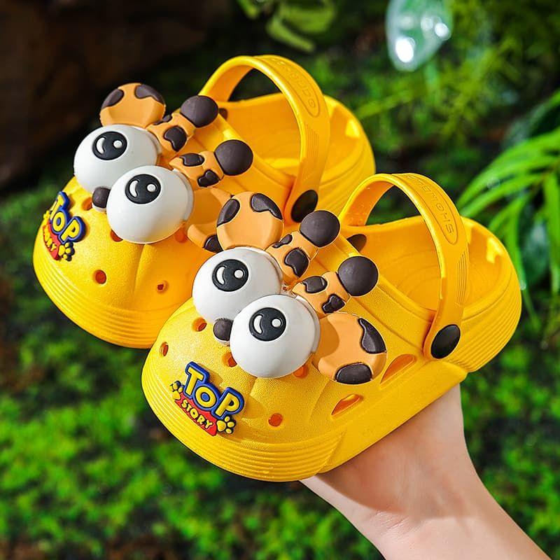 Guốc Thoáng Khí, Dành Cho Trẻ Em, Bé Trai, Thiết Kế Dễ Thương, Đế Mềm, Thích Hợp Cho Mùa Lò Xo Và Mùa Hè, Sử Dụng Ngoài Trời, Không Trơn Trượt, Thoáng Khí, Dép Bơm Hoạt Hình 6