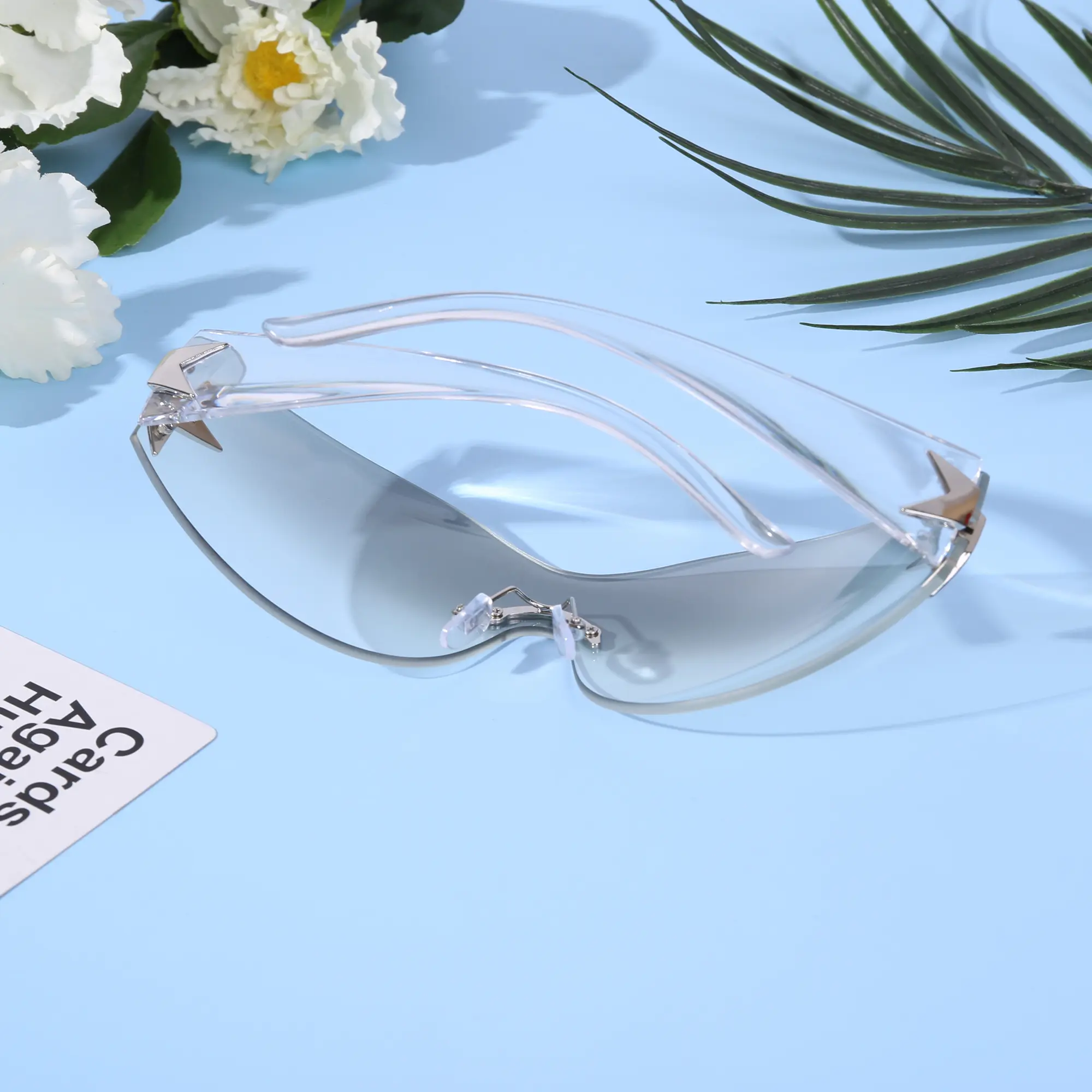 Five-pointed Stars Sunglasses for Women and Men, Trendy Oversized Fashionable Frameless Sunglasses,Beach,Fashion,Lightweight,Sunglasses