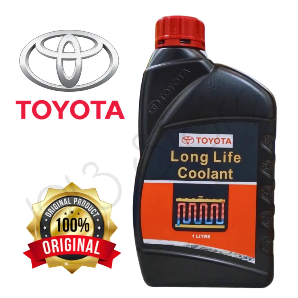 ORIGINAL TOYOTA LONG LIFE COOLANT 1L FOR ALL CAR PROTON PERODUA HONDA NISSAN KIA HYUNDAI FORD MAZDA ISUZU SUZUKI LORRY