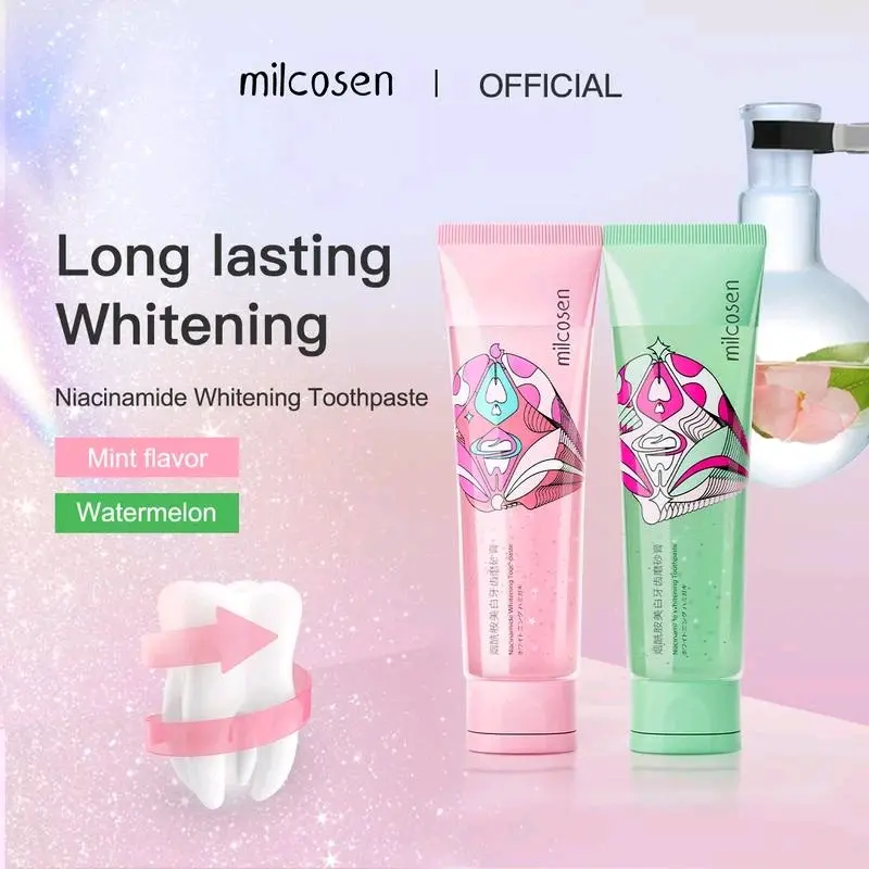 Milcosen niacinamide Pasta gigi penghilang karang pemutih gigi dan menyegarkan mulut Memutihkan Perawatan 2