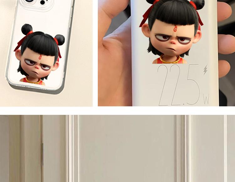 Product Introduction of New Magic Child Nezha Cartoon Movie Car Motorcycle Electric Vehicle Waterproof Sun Protection Sticker Creative Personalized Sticker Cartoon Anime Scratch Cover Funny Sticker 19