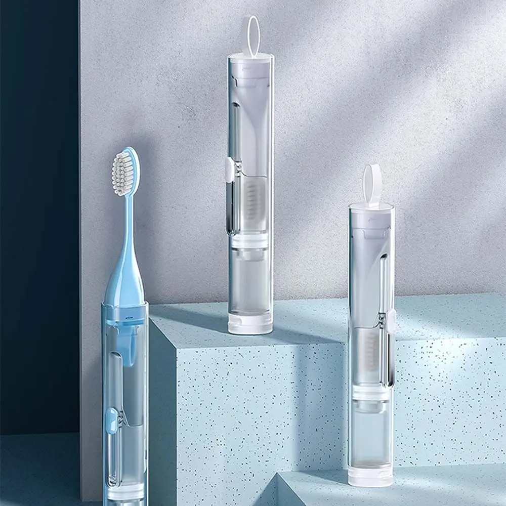 Portable Folding Toothbrush Travel Toothbrush Set Creative Tooth Clean Tools Can Hold Toothpaste