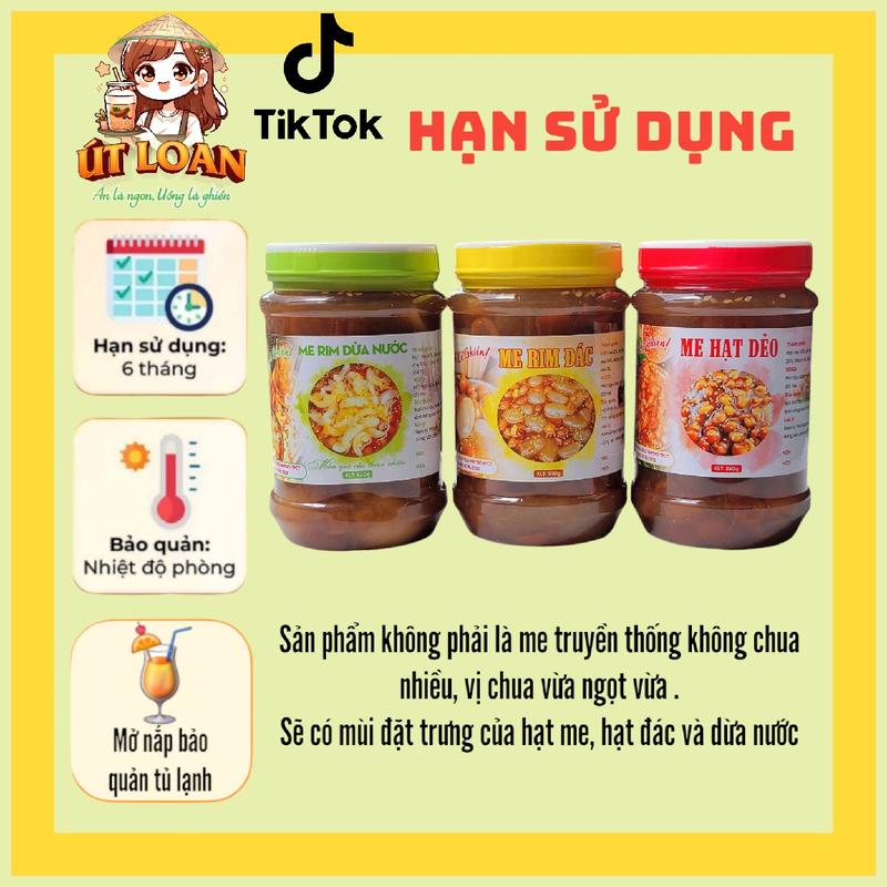 [TẶNG BÌNH] Combo 3 hủ (hủ 550gr) 1,6kg mix: (ME DẺO, ME RIM ĐÁC, ME ĐÁC MÍT, ME DỪA NƯỚC, ME DỪA NƯỚC MÍT, ME THẠCH DỪA, ME TRUYỀN THỐNG) tặng bình đá trái banh 1,2lít màu ngẫu nhiên, kèm 2 gói đậu phộng rang 8