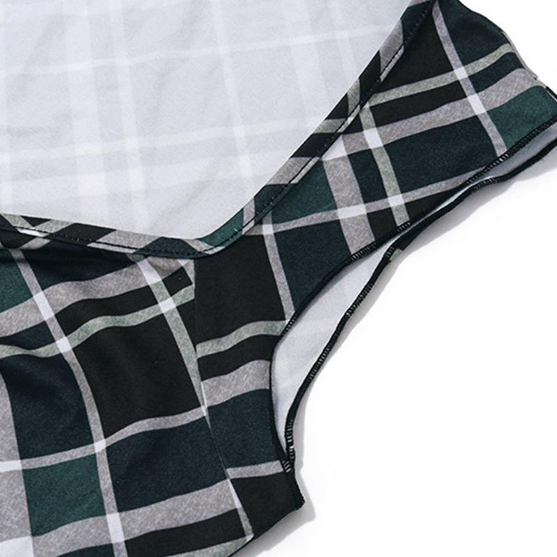 Product Introduction of Trang Phục 2 Mảnh Cho Nữ, Áo Ba Lỗ Xẻ Tà Kẻ Sọc Cổ Điển Và Váy Mini, Thời Trang Đường Phố Mùa Hè, Quần Áo Thẩm Mỹ 44