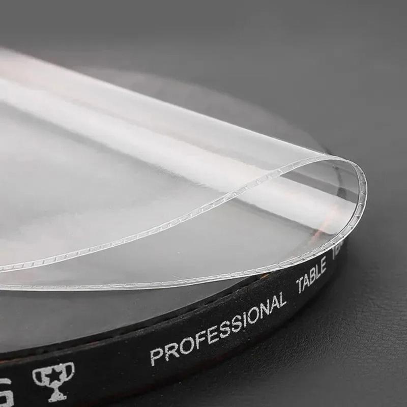 Professional Accessories Transparent Ping Pong Racket Protective Film Self Adhesive Rubber Dust Proof Racket Rubber Protective Film Sticky Table Tennis Paddle Maintenance Cover 3