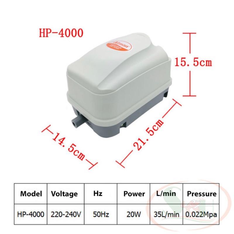 Sủi oxi atman hp 4000  8000 12000 16000 dùng để sủi tạo oxi cho bể cá cảnh bể thuỷ sinh