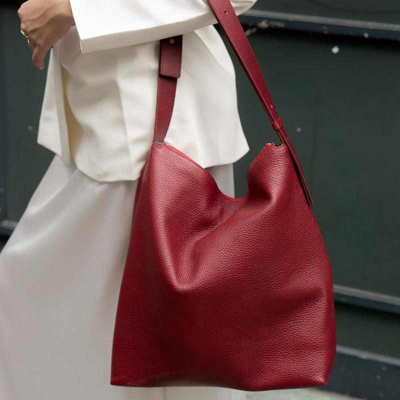 Túi Tote Nữ WT Leather 3 Gang da bò thật Tote bag đựng laptop