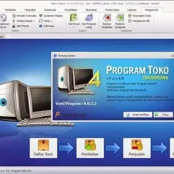 IPOS 4 FINAL EDITION SOFTWARE PROGRAM KASIR TOKO BUKU RETAIL WINDOWS Komputer 3