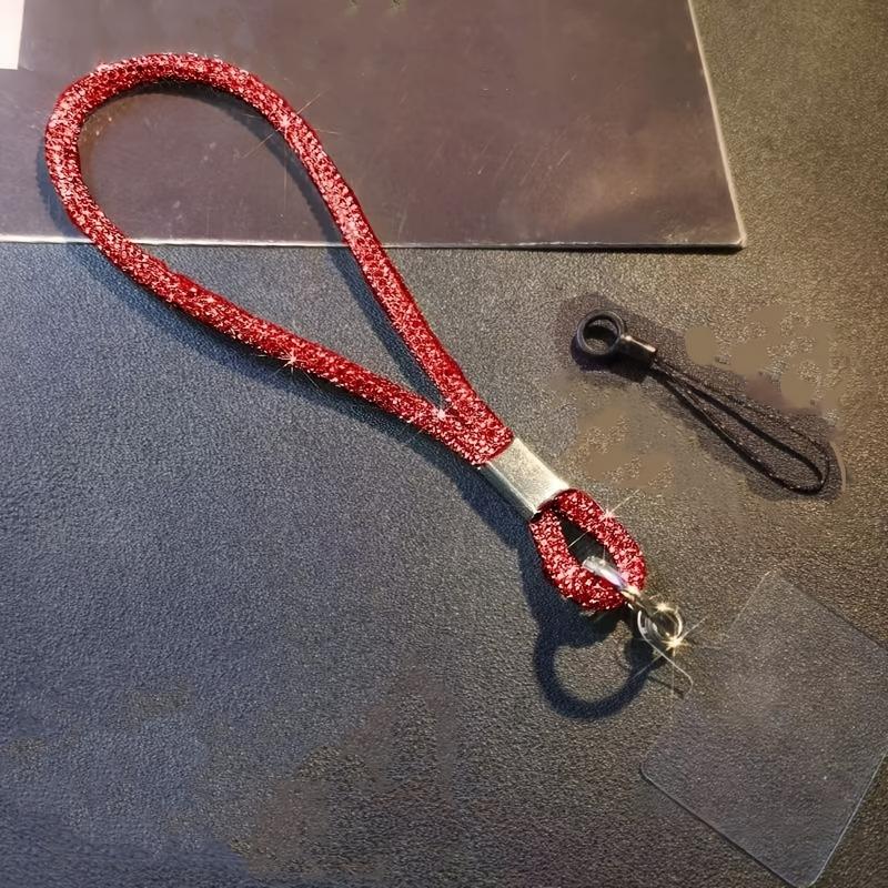 Phone Lanyard Wrist Full Diamond Chain High-end Women's Luxurious Rhinestone Pendant Fashion Pendant High-end Short Lanyard Durable Phone Chain 7