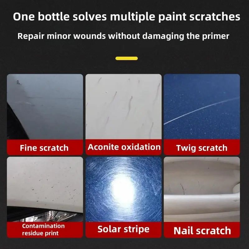 Car Scratch Repair Paste, Car Scratch Repair Paint, Professional Car Scratch Removal Polishing Wax, Car Paint Care Product for Deep Scratch Repair, Car Scratch Remover, Car Paint Waxing, Car Detailing Kit 4