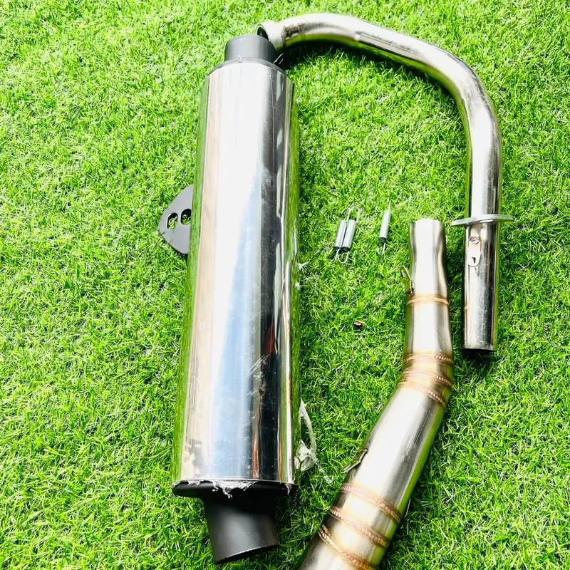 Bô xe máy thay thế cbr redleo full cổ 2 khúc cong Inox Bô xe máy Phụ Tùng Phụ Kiện pô uma pô  sirius pô nổ pô  sirius pô  nổ pô zin  sirius 1