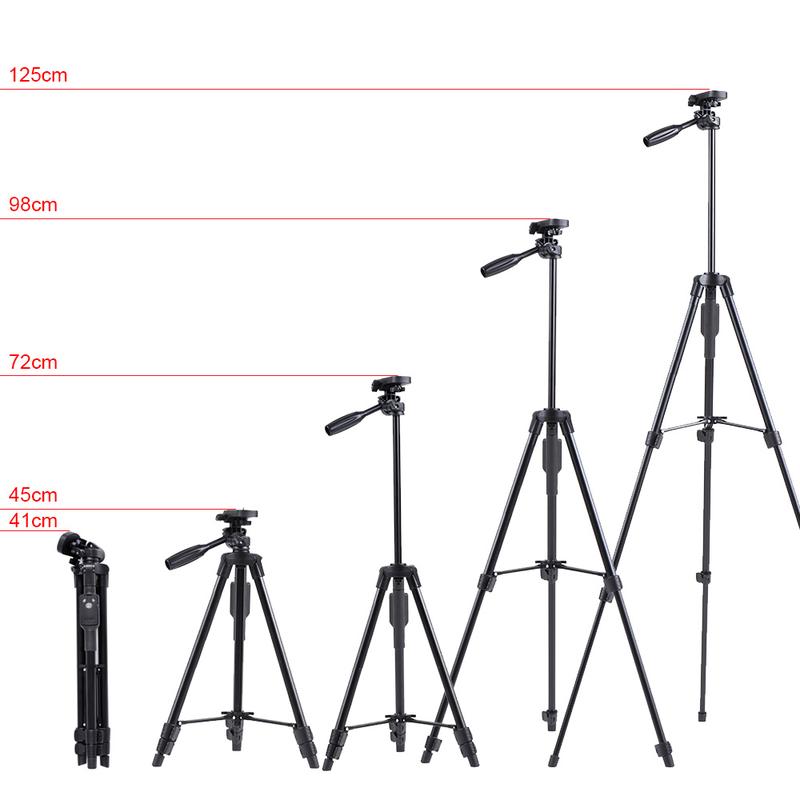 Product Introduction of Aluminum Tripod Tongsis Selfie Sticks with Bluetooth Remote + Phone Clip for Camera Phone HP DSLR 16