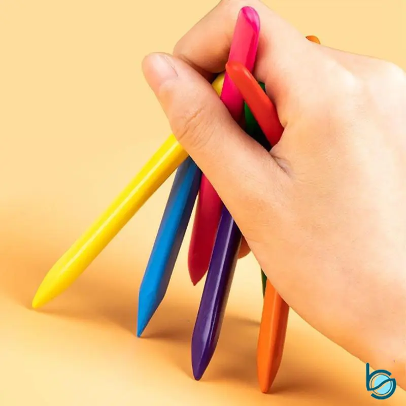Krayon Sekolah Anak Anti Air 12/18/36 Warna Cerah Bentuk Segitiga Ergonomis Tidak Beracun Bisa Dicuci - Best Stationary 2