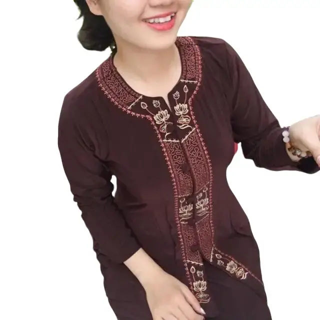 Đồ Lam Đi Chùa Giá Sỉ #Mẫu  Lắc Khóa Vải Thun có co giãn Áo Nữ Women Top