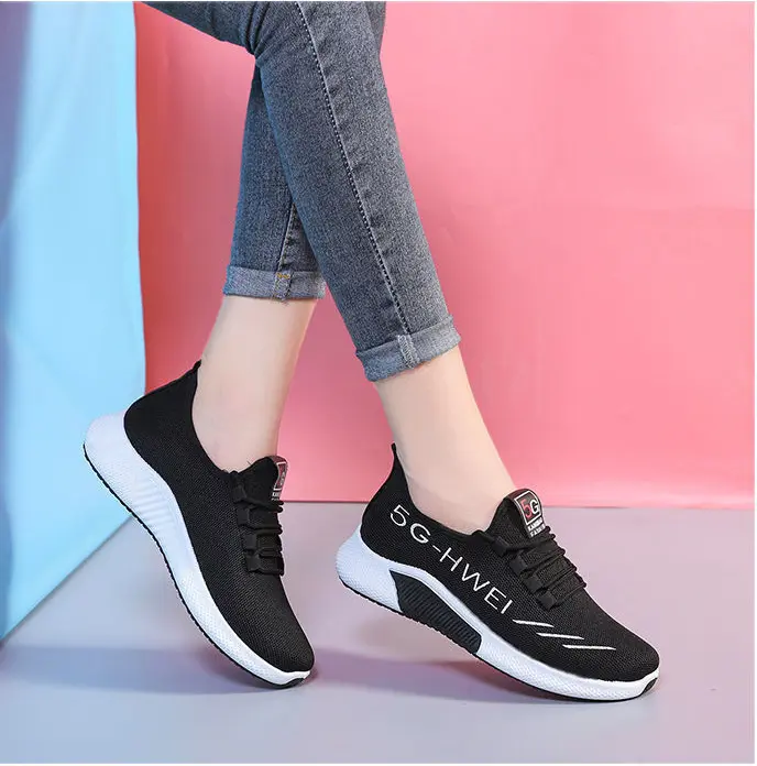 Giày Thể Thao Nữ, Giày Vải Buộc Dây Nữ Kiểu Dáng Thời Trang, Đế Cao Su Đi Siêu Êm GN29 Sneaker Shoes 6