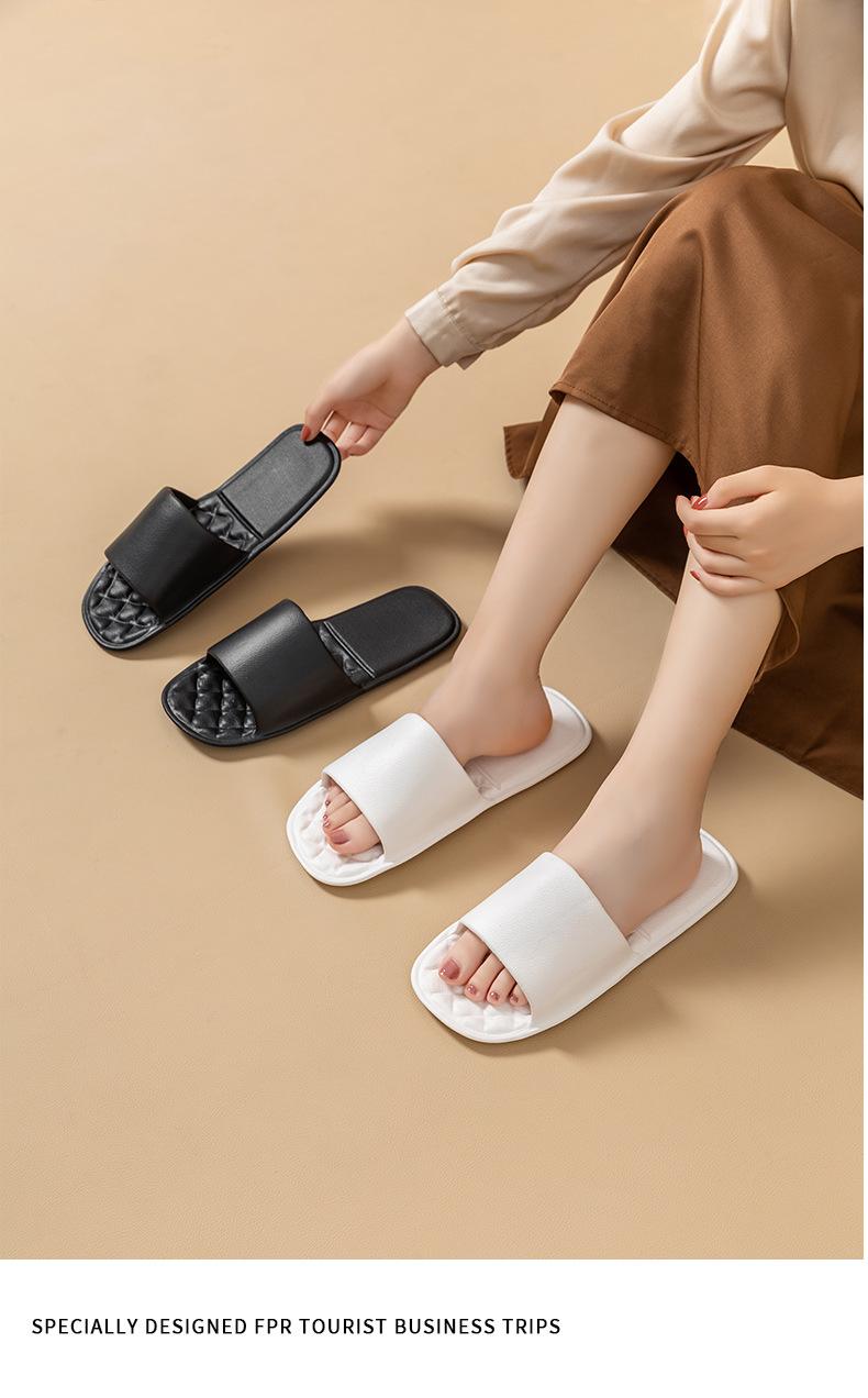 Product Introduction of New Folding Slippers Women's Indoor Slippers Home Non-Slip Eva Portable Travel Slippers 17