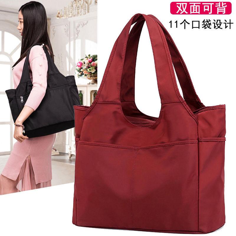 Beg Wanita, Bahan Kain Nilon, Ringan, Satu Bahu, Beg Ibu, Berbilang ...