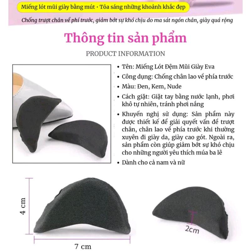 1 Cặp Lót Mũi Giày, Lót Ngón Chân Giảm Đau, Giảm Rộng Khi Mang Giày Miếng Lót Giày Nhung ló t 6