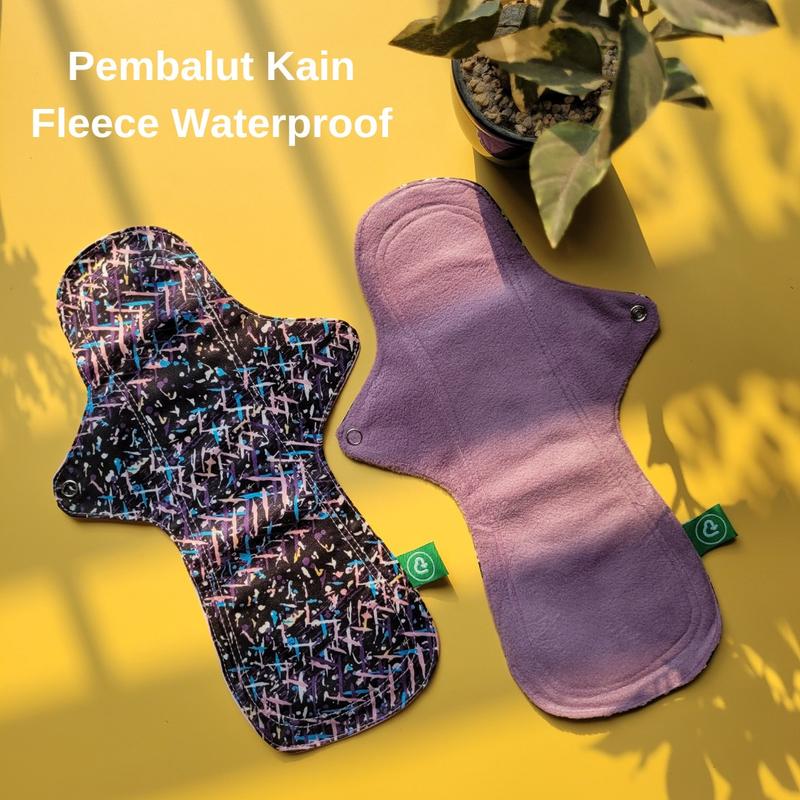 Pembalut Kain Cuci Ulang Bahan Fleece I Ramah Lingkungan l Pembalut Kain Sehat I Anti Bocor I Menstrual Pads Reusable Menspad 1