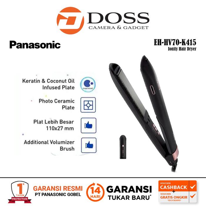 Gambar Panasonic Ionity Hair Straightener EH-HV70-K415 dari DOSS Camera & Gadget Kota Administrasi Jakarta Pusat Tokopedia