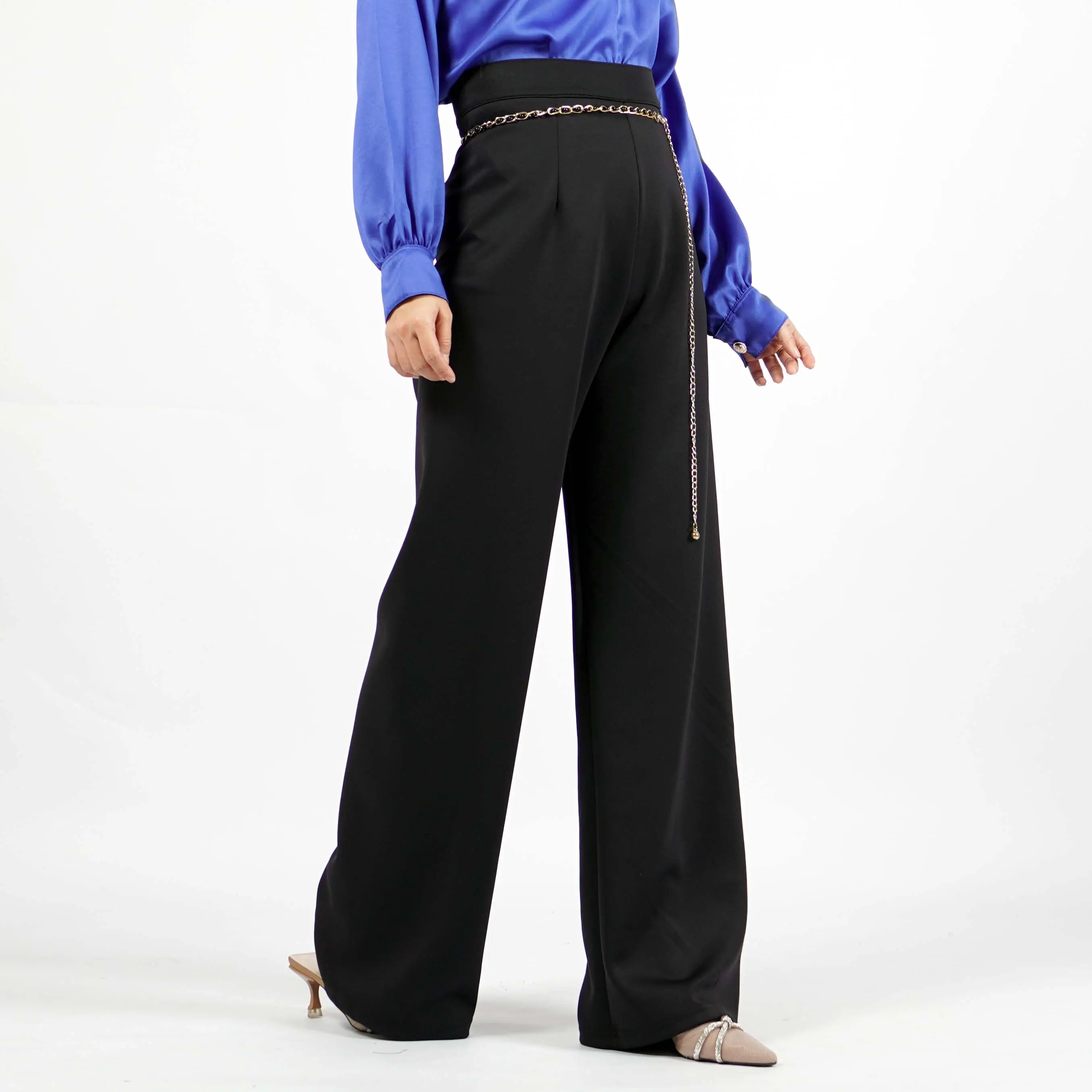 ANITHA Celana Panjang Wanita Bahan Scuba Cullote Pants Korean Style Celana Panjang Kulot Wanita Gaya Korea